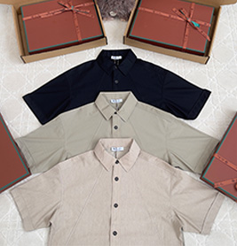 loro piana lightweight stretch short sleeve shirt